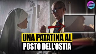 Patatina al posto dellostia bufera sullo spot quotblasfemoquot di Amica Chips [upl. by Ameehsat]