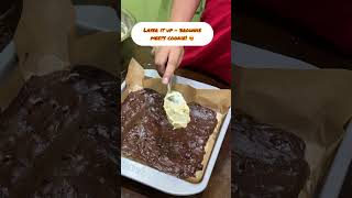 Brookie MagicWhat Happens When Brownie Meets Cookie🍪🍫 homemade dessert yt food recipe fun [upl. by Luby]