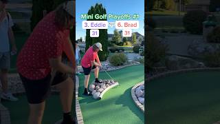 Hole 13 Round 1 Mini Golf Playoffs 1  3 Eddie vs 6 Brad minigolf [upl. by Rennie222]