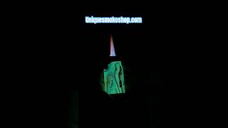 Scorch torch lighter double flame glow in the dark model 61649 glowinthedark torch UniqueSmoke [upl. by Yrek344]