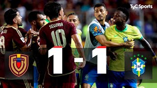 Venezuela 1  1 Brasil  Eliminatorias Sudamericanas al Mundial 2026  Fecha 11 [upl. by Foushee]