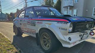 Rallye Charlevoix 2024 La Malbaie SS 2  KRR Datsun 1200 Nick Wood  Jennifer Daly [upl. by Einberger]