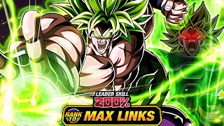 9TH ANNIVERSARY DOKKANFEST LR FULL POWER SSJ BROLY LEVEL 10 LINKS 100 DBZ Dokkan Battle [upl. by Amat]