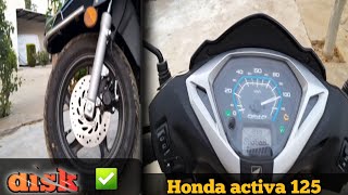 Honda activa 125 disk brake review [upl. by Letnuahs846]