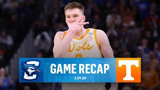 Tennessee FINISHES Creighton advances to Elite 8  CBS Sports [upl. by Dikmen]