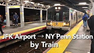 USA Train  JFK AirTrain and Long Island Rail Road LIRR [upl. by Dunaville259]