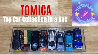 TOY CAR COLLECTION IN A BOX  Tomica Cars [upl. by Finbar]