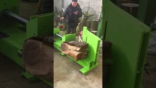 Industrial wood splitting 15 [upl. by Haimerej]