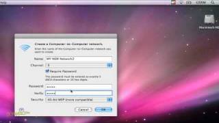 How to Create a Wireless AdHoc Network between Macs For Dummies [upl. by Aelegna]