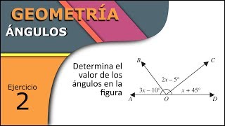 Geometría  Determinar el valor de los ángulos  Ej 02  SimpleAlgebra1 [upl. by Tindall536]