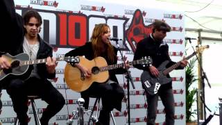 Love Bites Halestorm acoustic at Download Festival 2012 [upl. by Atnauq]