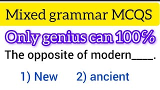 grammar Mcqsmixed grammar mcqsonly genius up to 80 [upl. by Fremont599]