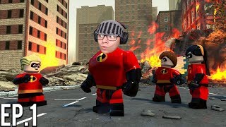 OS NOVOS INCRÍVEIS  LEGO® The Incredibles  Parte 1 [upl. by Sum]