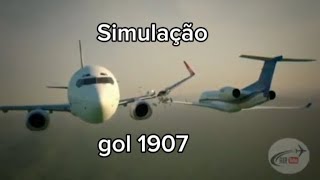 simulação do voo gol 1907 [upl. by Nylireg]