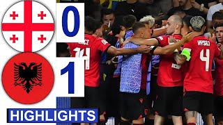 ⚪Georgia vs Albania 0  1  All Goals amp Extended HIGHLIGHTS  UEFA Nations League [upl. by Coughlin27]