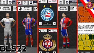 Como colocar UNIFORMES e ESCUDO no DREAM LEAGUE SOCCER 2022 [upl. by Obeded788]