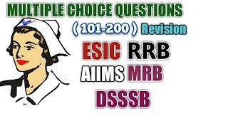 MCQ 101200 Revision for Staff nurse exam  MRB  RRB [upl. by Omura]