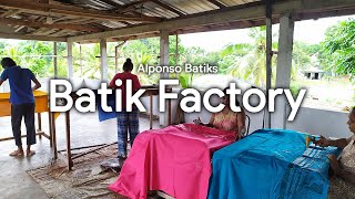 Handmade Batik Factory Process  Alponso Batiks  Sri Lanka [upl. by Harifaz]