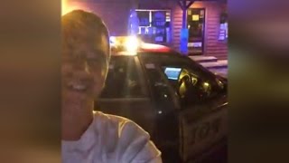 Man Steals Cop Car Then Streams Entire Police Chase Live On Facebook [upl. by Odraboel]