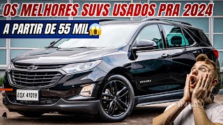 🔥 MELHORES SUVS USADOS PARA COMPRAR AGORA EM 2024 E SER FELIZ bons baratos e bem equipados [upl. by Relyuhcs]