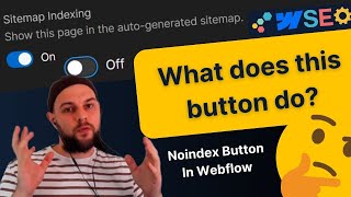 Sitemap Indexing Button in Webflow  what does it do [upl. by Ttehc]