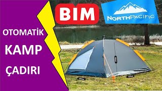 BİM North Pacific Otomatik Kamp Çadırı Tanıtımı kampçadırı northpasific kampçılık çadırkamp [upl. by Casia286]