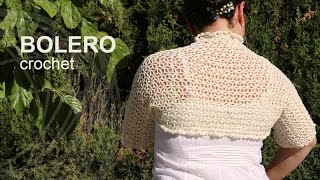 Tutorial Bolero Fácil Crochet o Ganchillo en Español [upl. by Koffman409]