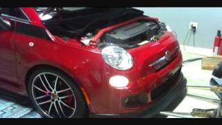 Fiat 500 Dyno test after ecu remap [upl. by Assirralc]