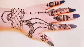 eid mehndi design  hennadesign  bharwa mehndi designs for hands  shammihennaart [upl. by Thamora]