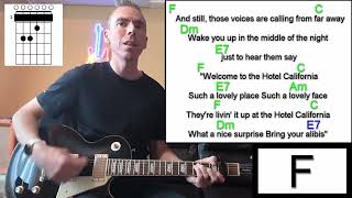 Hotel California  Eagles  Guitar Lesson  Cover [upl. by Cecile]