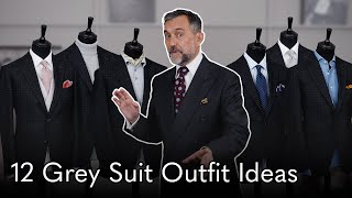 12 Stylish Looks for Grey Suits amp Jackets [upl. by Nairadas645]