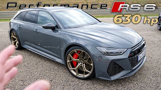 NEW Audi RS6 Performance 630hp  Lightweight wheels amp 850 Nm💣  Automann in 4K [upl. by Enilorak]