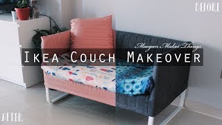 Pink Ikea Sofa Cover Makeover [upl. by Deehan]