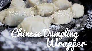 Chinese Dumpling Wrapper Recipe  Homemade [upl. by Nalro506]