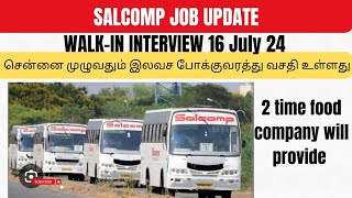 Salcomp latest walkin update Career coachதமிழ் [upl. by Idnym]