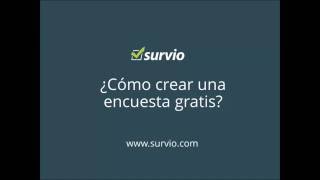 Cómo crear una encuesta online gratis  Survio Mexico [upl. by Le891]