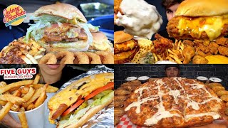 ASMR Fast Food Mukbang compilation 22  Fast Food Asmr  Satisfying eating sounds [upl. by Pincince]