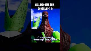 CELL INCONTRA SHIN  GODZILLA PT 1 🇮🇹 ANIMAZIONE DI DEVILARTEMIS [upl. by Fredel]