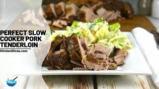 Perfect Slow Cooker Pork Tenderloin [upl. by Nickey]