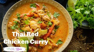 Best Thai Red Chicken Curry Recipe [upl. by Einnos]