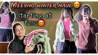 Meesho winter haul sweatshirtvest sweater [upl. by Aelhsa886]