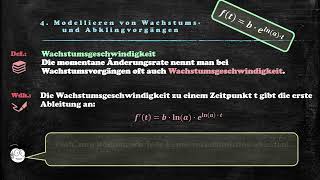 II 4  Modellieren von Wachstums und Abklingvorgängen mit der eFunktion [upl. by Vargas]