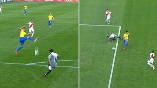 Roberto Firmino scored a nolook goal for Brazil against Peru 🇵🇪 [upl. by Baalman]