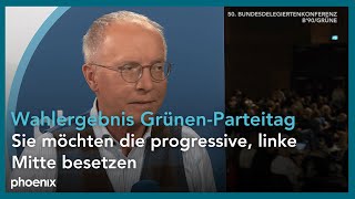 GrünenParteitag Politikwissenschaftler Prof Korte zum Wahlergebnis der Vorstandswahl B90Grüne [upl. by Adaline]