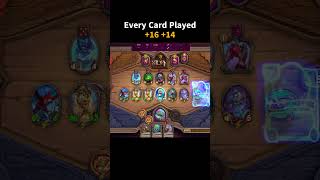 Every Card Played 16 14 shorts hearthstonebattlegrounds [upl. by Googins]