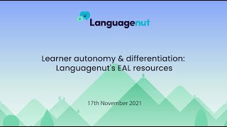 Learner autonomy amp differentiation Languagenuts EAL resources [upl. by Klockau]