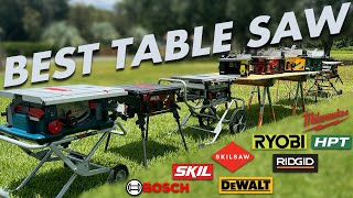 Best Table Saw Milwaukee DeWalt Skilsaw Ridgid 2024 [upl. by Aldred]