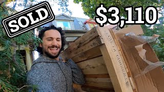 Turning 7 Free Pallets into 3110  Ultimate Pallet Woodworking Compilation [upl. by Eenar]