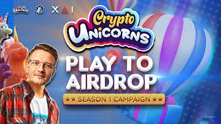 Crypto Unicorns on XAI  Play To Airdrop P2A Daily Rewards [upl. by Akcirre331]