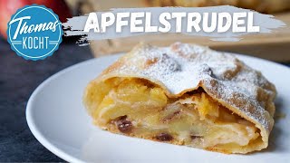 Apfelstrudel  nach original wiener Rezept  so einfach geht das [upl. by Anoli]